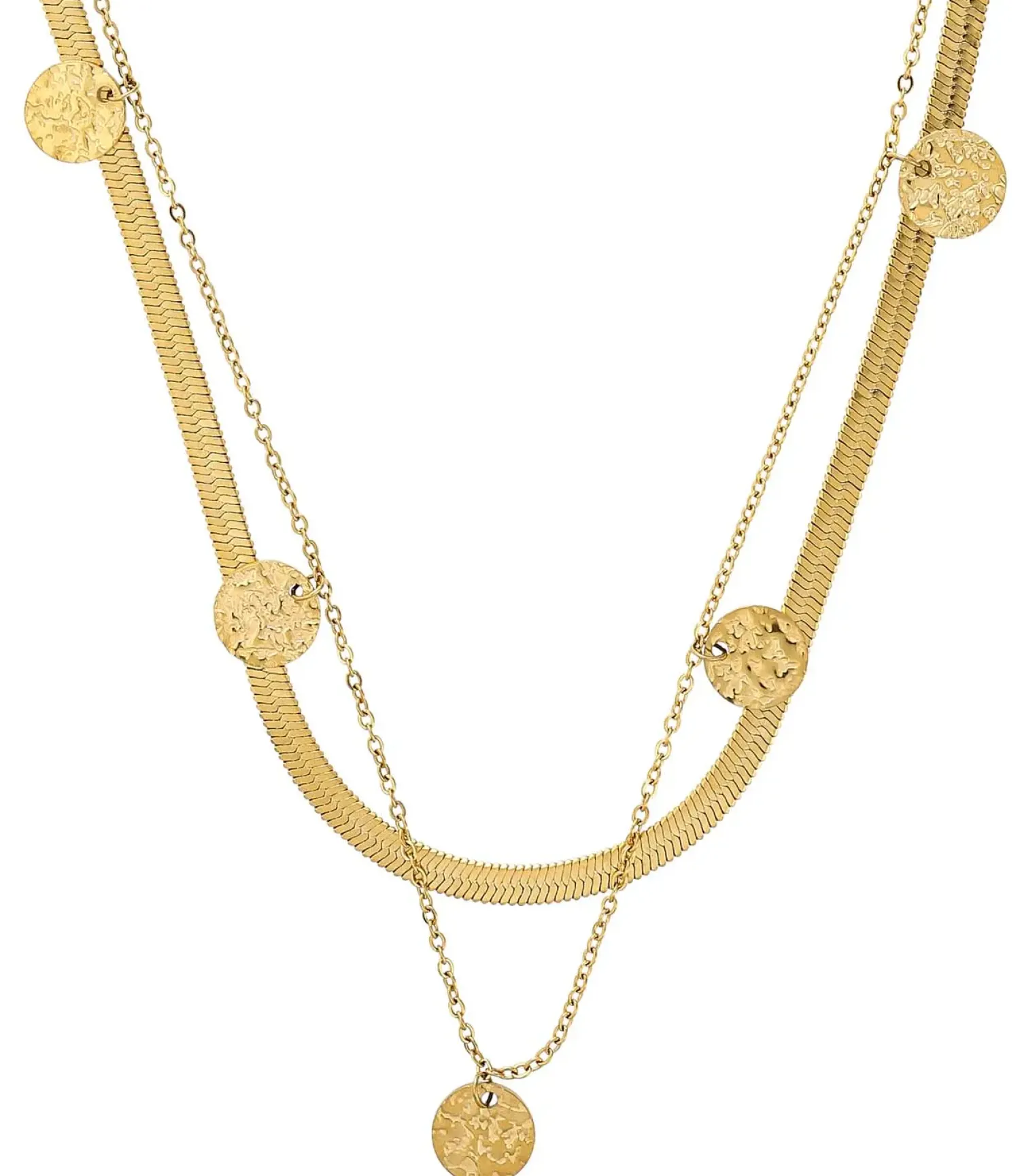 Clearance Bijou Brigitte Collana stratificata - Steel Plates