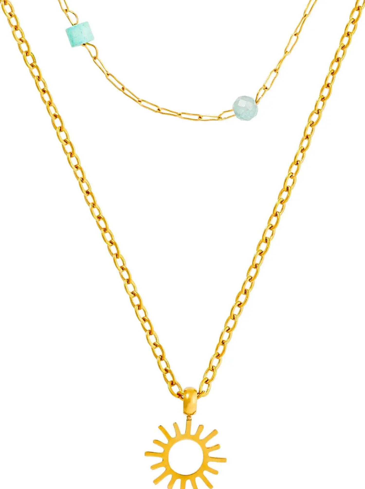 Online Bijou Brigitte Collana stratificata - Steel Sun