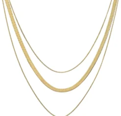 Outlet Bijou Brigitte Collana stratificata - Steel Spark