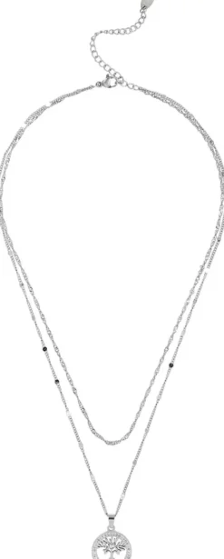 Hot Bijou Brigitte Collana stratificata - Steel Tree