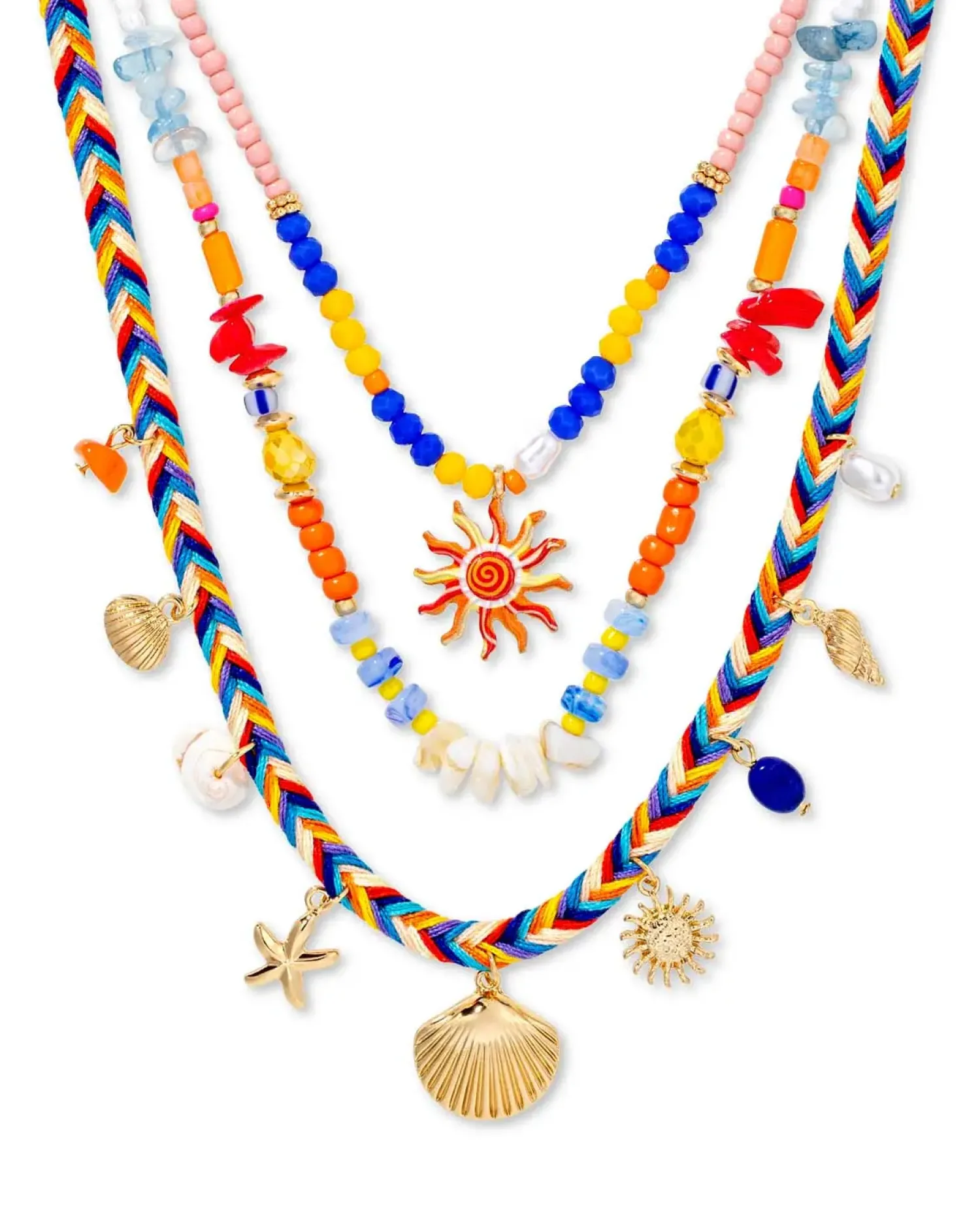 Clearance Bijou Brigitte Collana stratificata - Summer Colors