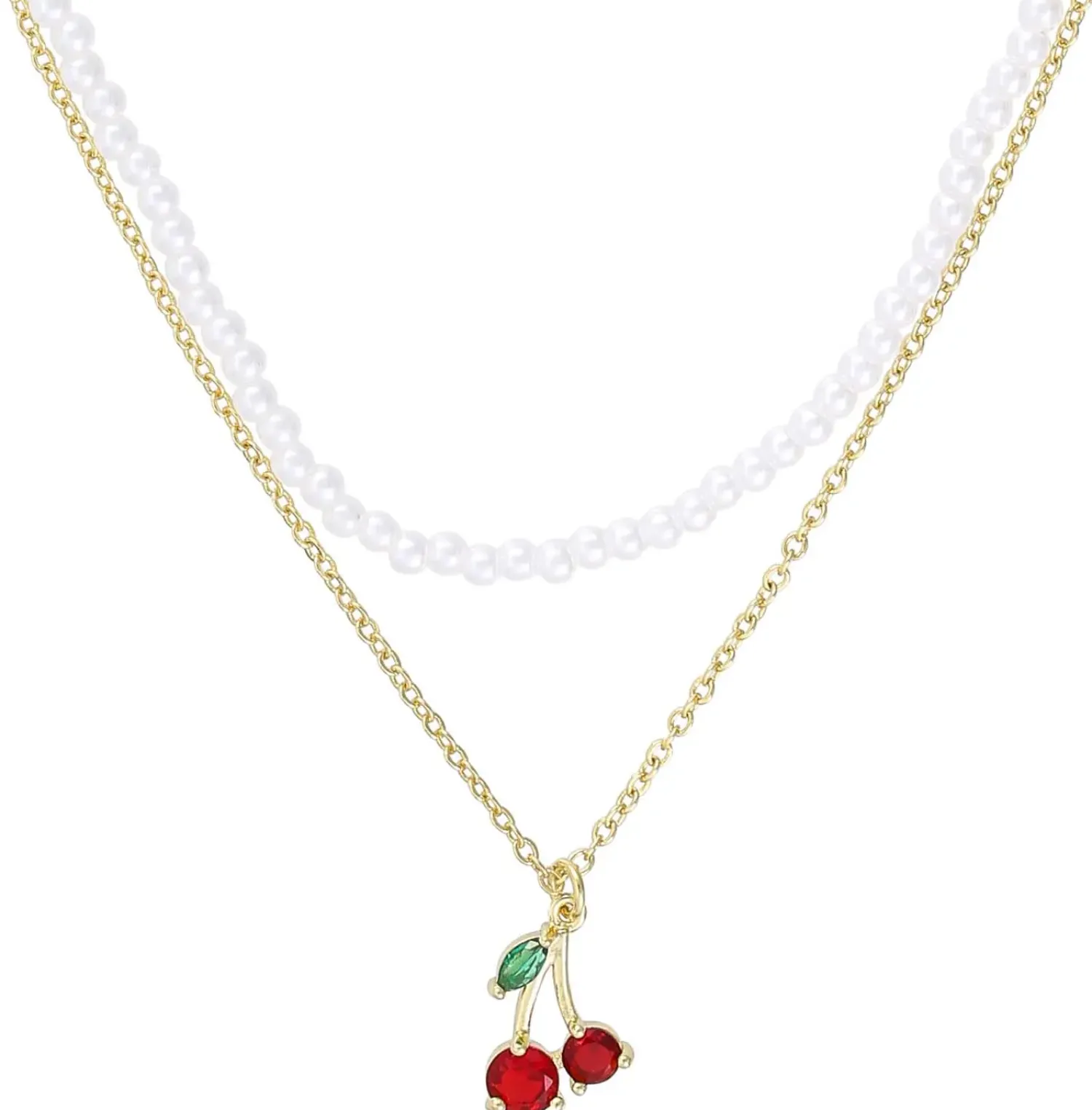 Clearance Bijou Brigitte Collana stratificata - Sweet Cherry