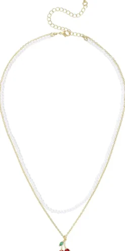 Clearance Bijou Brigitte Collana stratificata - Sweet Cherry
