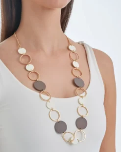 New Bijou Brigitte Collana - Taupe Shine