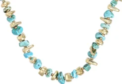 Outlet Bijou Brigitte Collana - Turquoise Gold