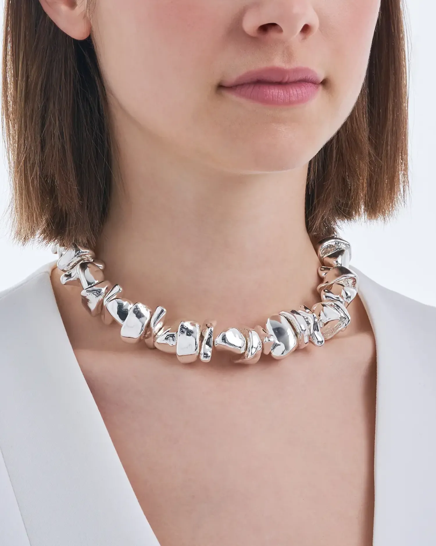 Bijou Brigitte Collana - Vibrant Silver