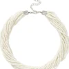 Best Bijou Brigitte Collana - White Glass