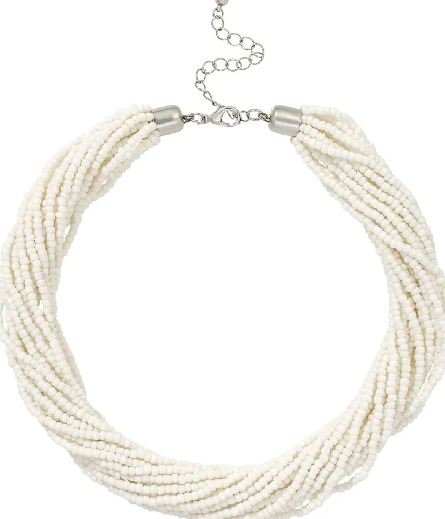Best Bijou Brigitte Collana - White Glass