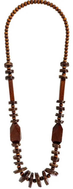 Sale Bijou Brigitte Collana - Wooden Discs