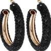 Hot Bijou Brigitte Creoli - Black Glitter