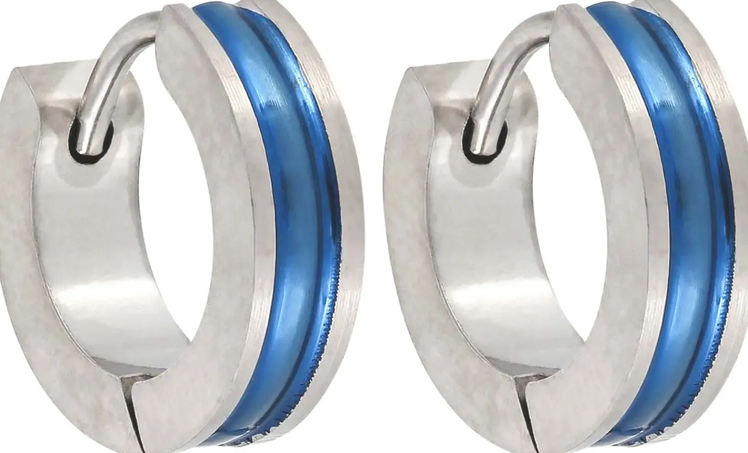 Outlet Bijou Brigitte Creoli da uomo - Blue Steel