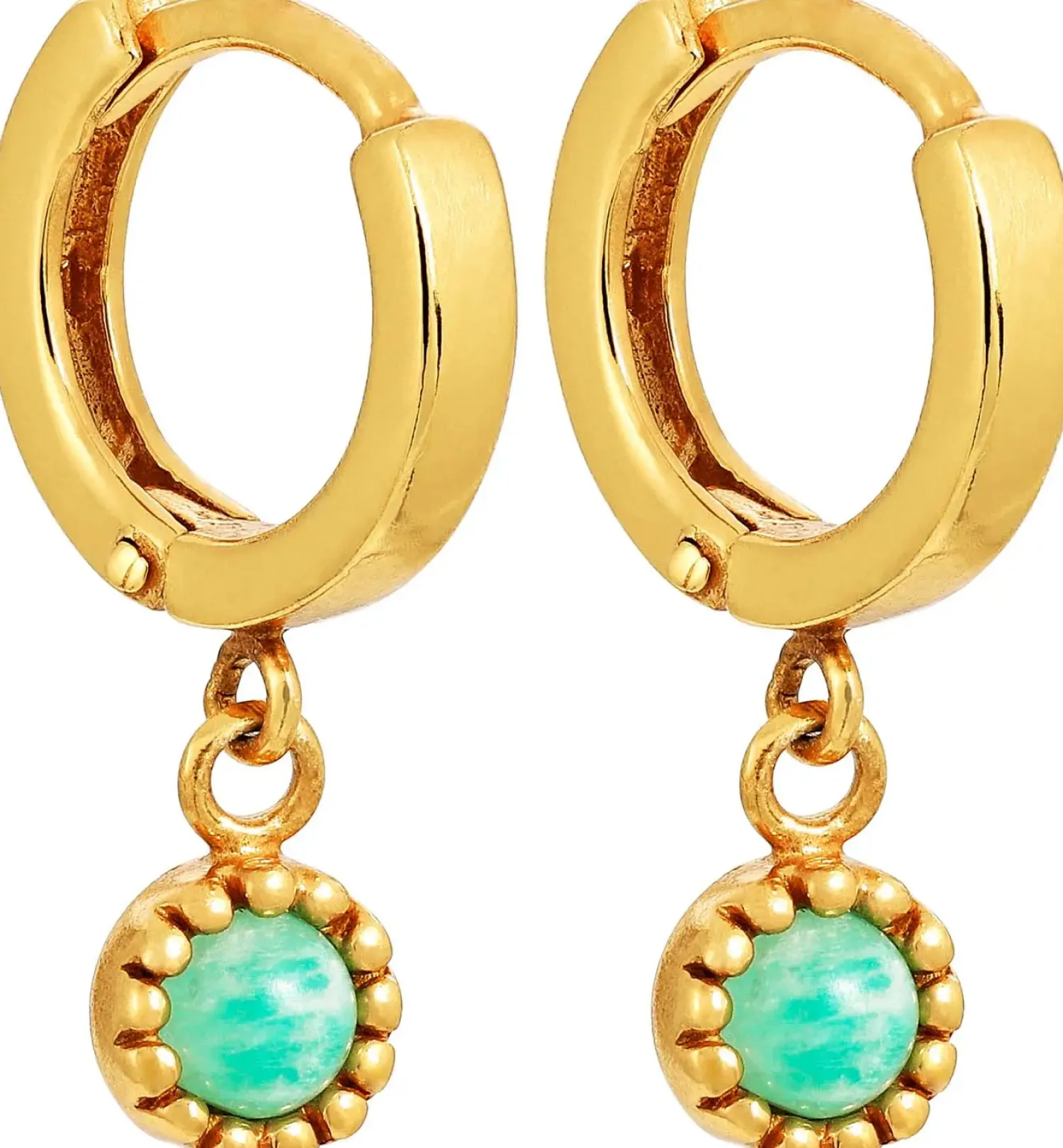 Sale Bijou Brigitte Creoli - Golden Amazonite