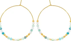 Hot Bijou Brigitte Creoli - Green Amazonite
