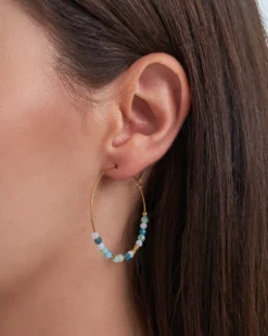 Hot Bijou Brigitte Creoli - Green Amazonite