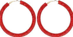 Best Bijou Brigitte Creoli - Red Sparkle
