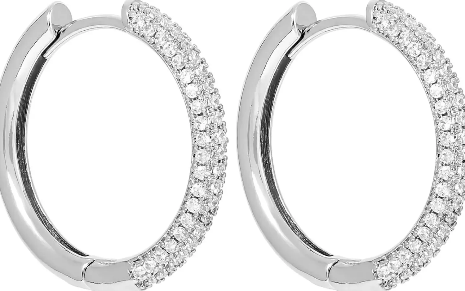 Clearance Bijou Brigitte Creoli - Silver Zirconias