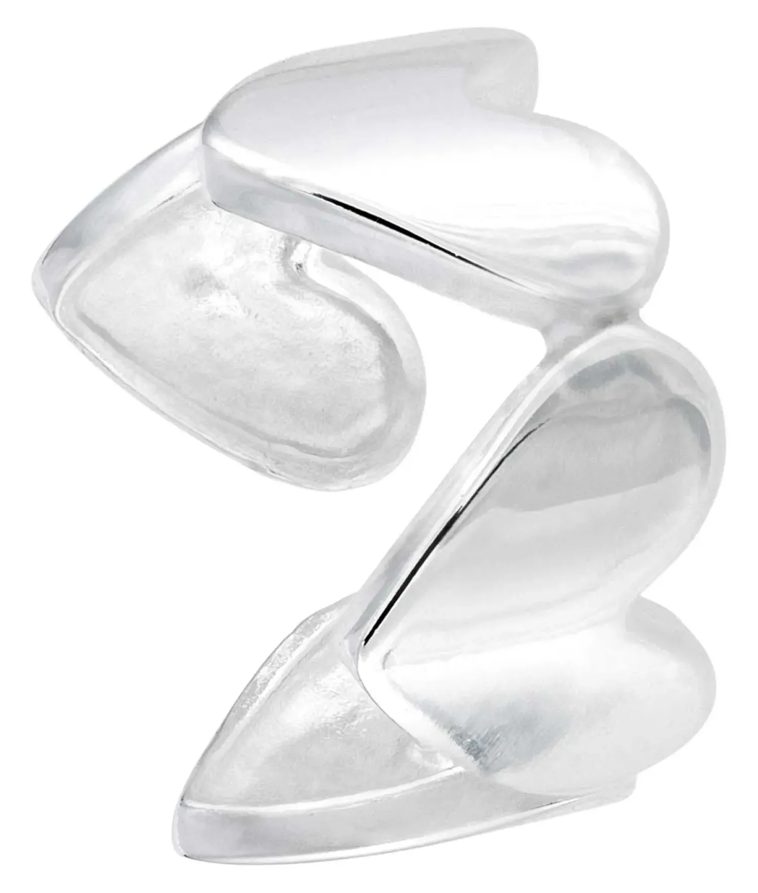 Hot Bijou Brigitte Earcuff - Silver Hearts