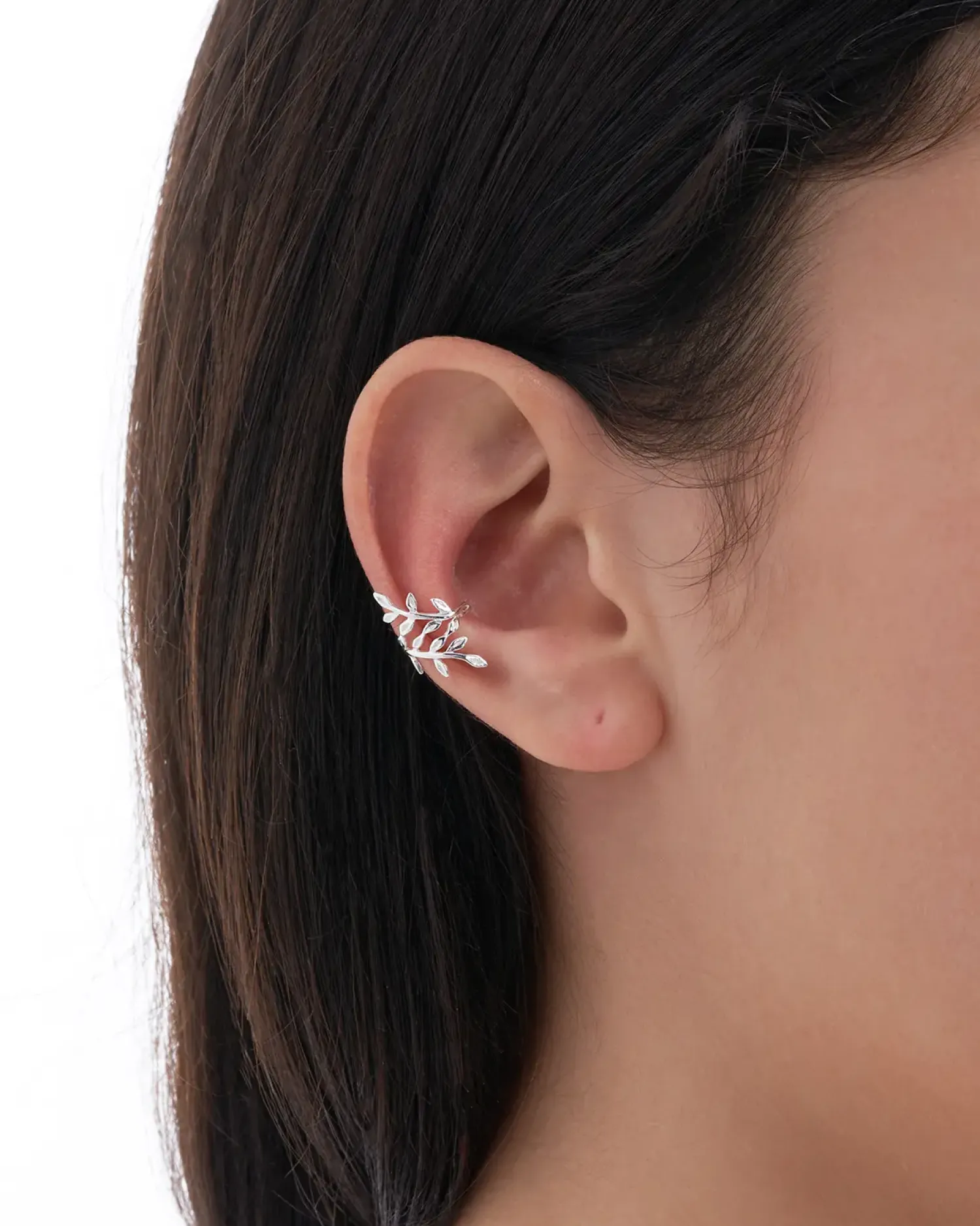 New Bijou Brigitte Earcuff - Silver Leaf