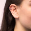 Clearance Bijou Brigitte Earcuff - Silver Stripes