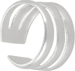 Clearance Bijou Brigitte Earcuff - Silver Stripes