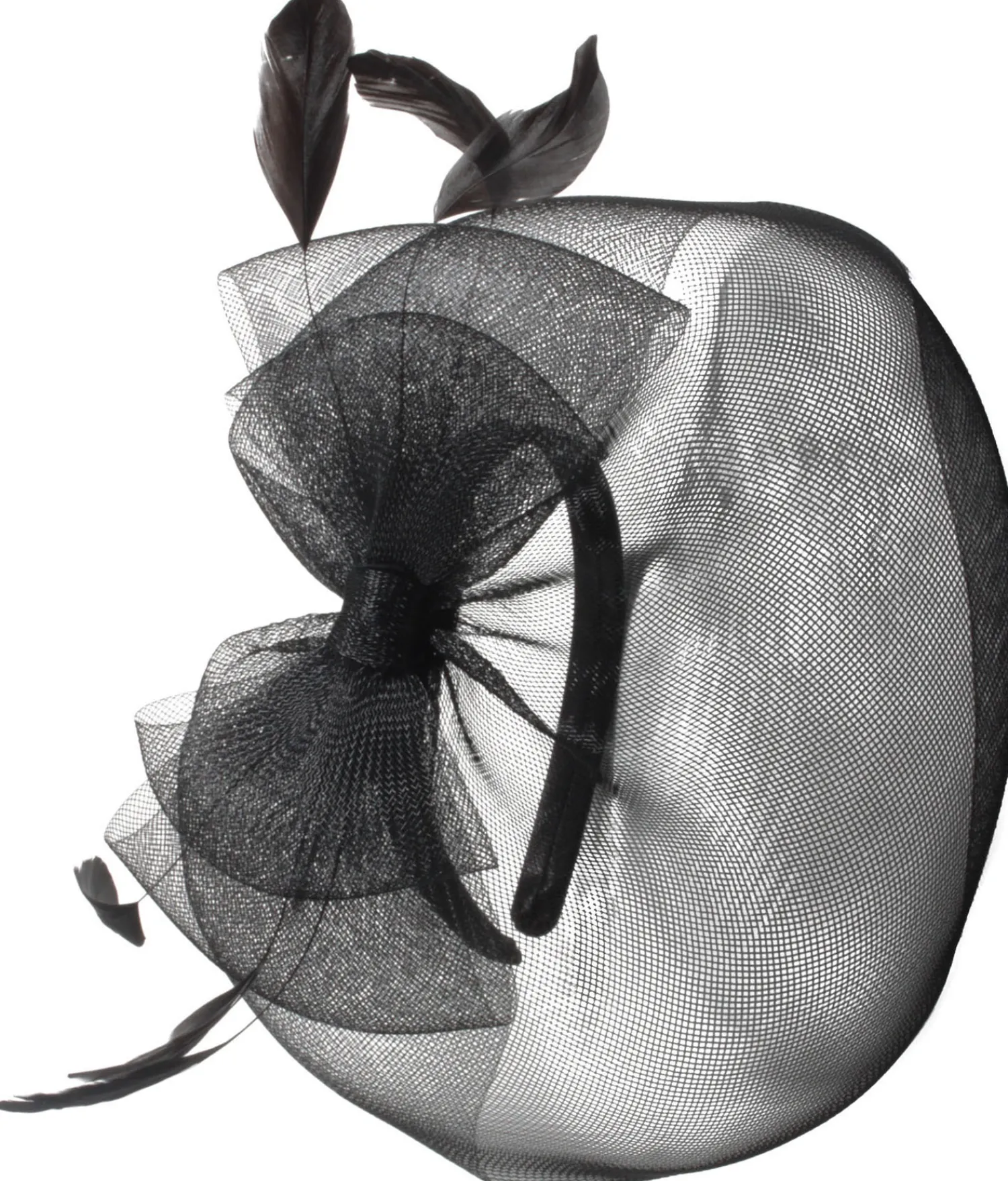 New Bijou Brigitte Fascinator - Black Beauty