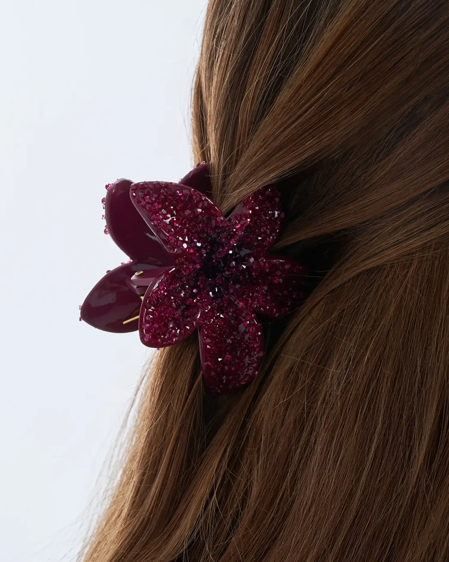 Discount Bijou Brigitte Fermaglio per capelli - Burgundy Blossom