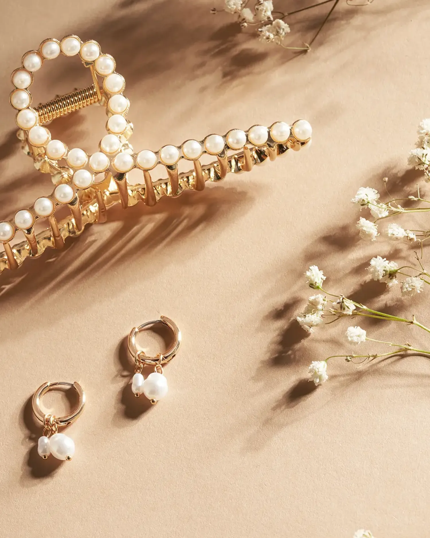 Discount Bijou Brigitte Fermaglio per capelli - Golden Pearl