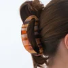 Hot Bijou Brigitte Fermaglio per capelli - Marble Brown