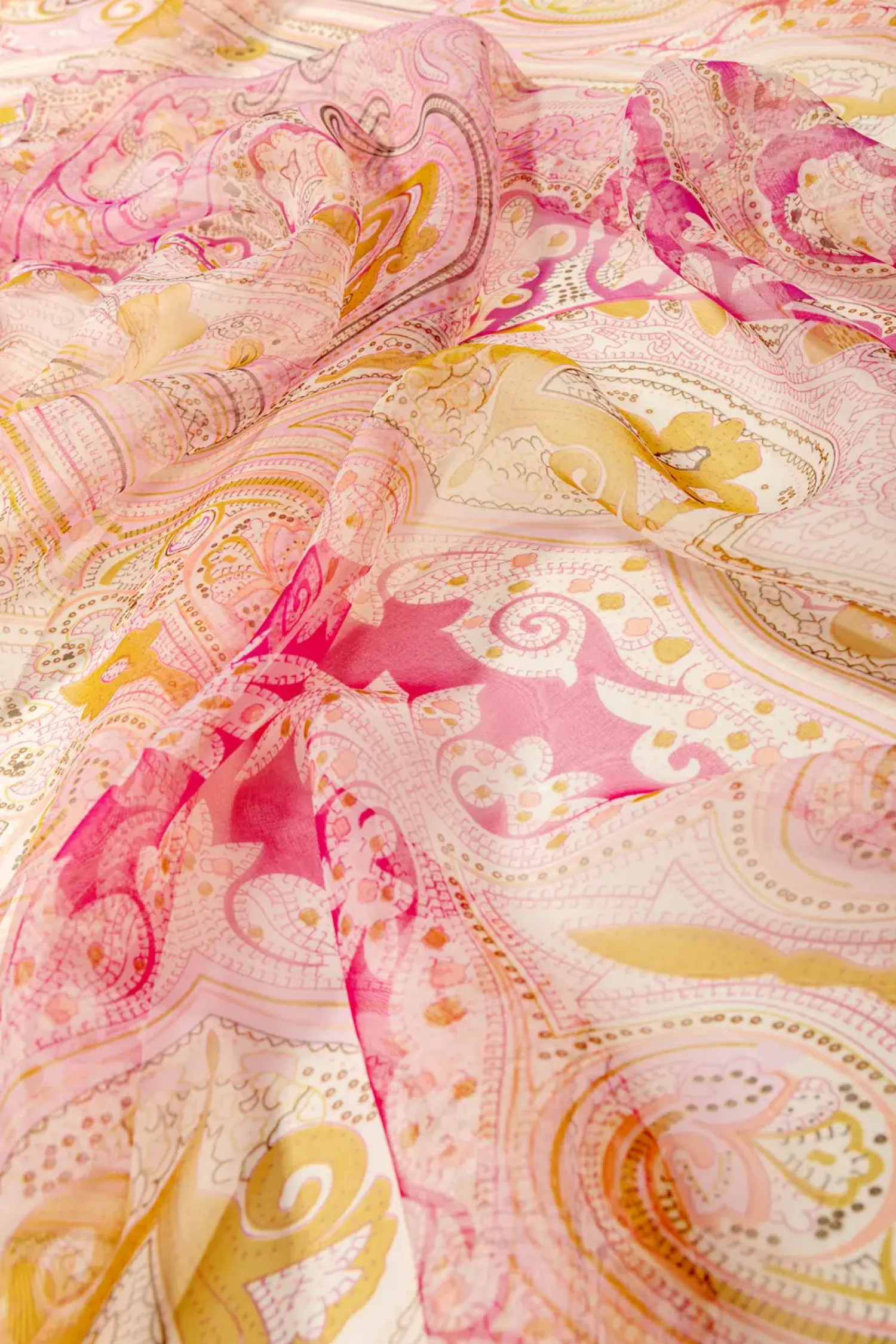 New Bijou Brigitte Foulard - Fuchsia Paisley