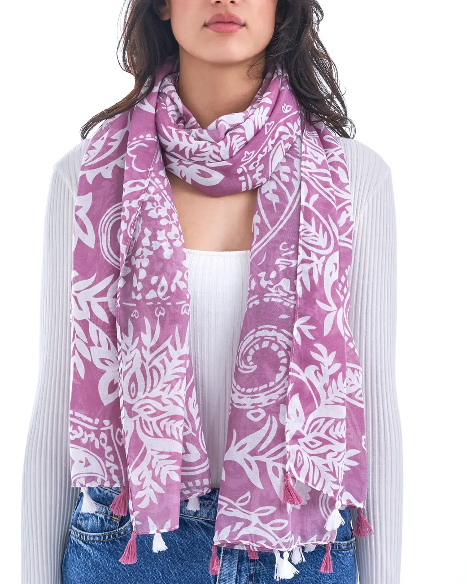 Clearance Bijou Brigitte Foulard - Lavender Dream