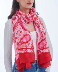 New Bijou Brigitte Foulard - Red Paisley