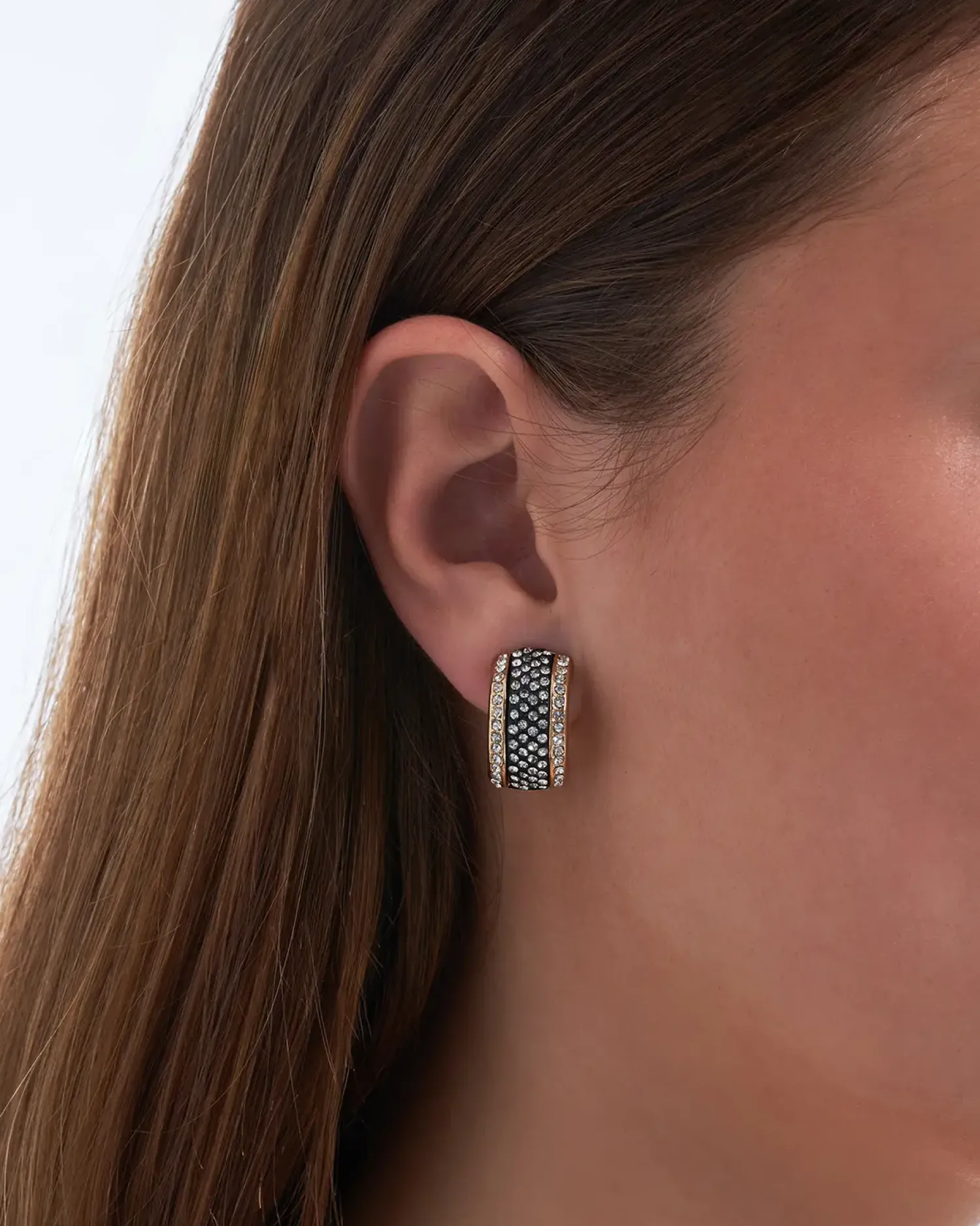 New Bijou Brigitte Orecchini a clip - Black Gleam
