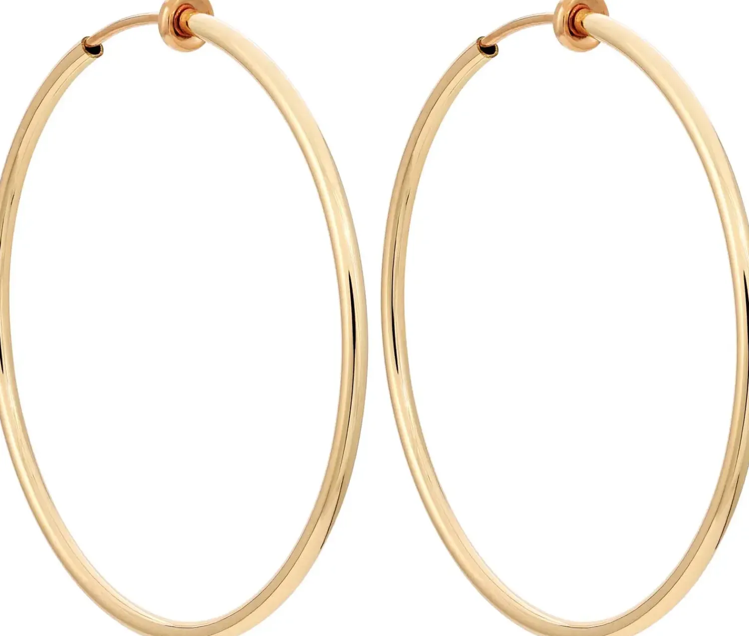 Clearance Bijou Brigitte Orecchini a clip - Classic Hoops