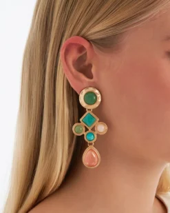 Discount Bijou Brigitte Orecchini a clip - Geometric Vintage