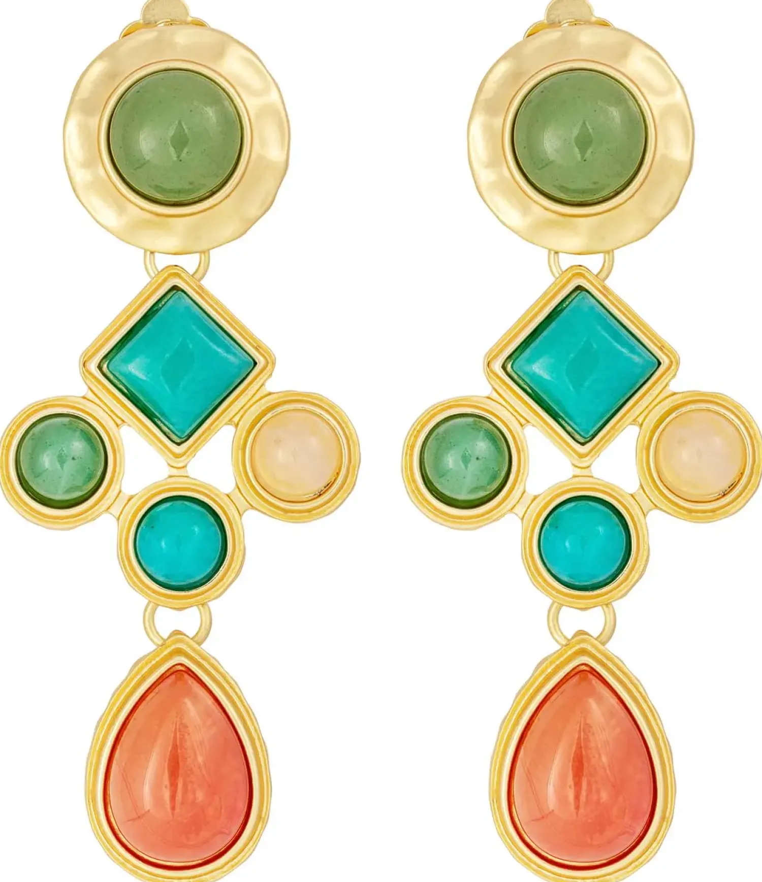 Discount Bijou Brigitte Orecchini a clip - Geometric Vintage