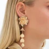 Best Bijou Brigitte Orecchini a clip - Golden Flower