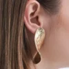 Clearance Bijou Brigitte Orecchini a clip - Golden Leaf