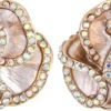 Outlet Bijou Brigitte Orecchini a clip - Grey Shimmer