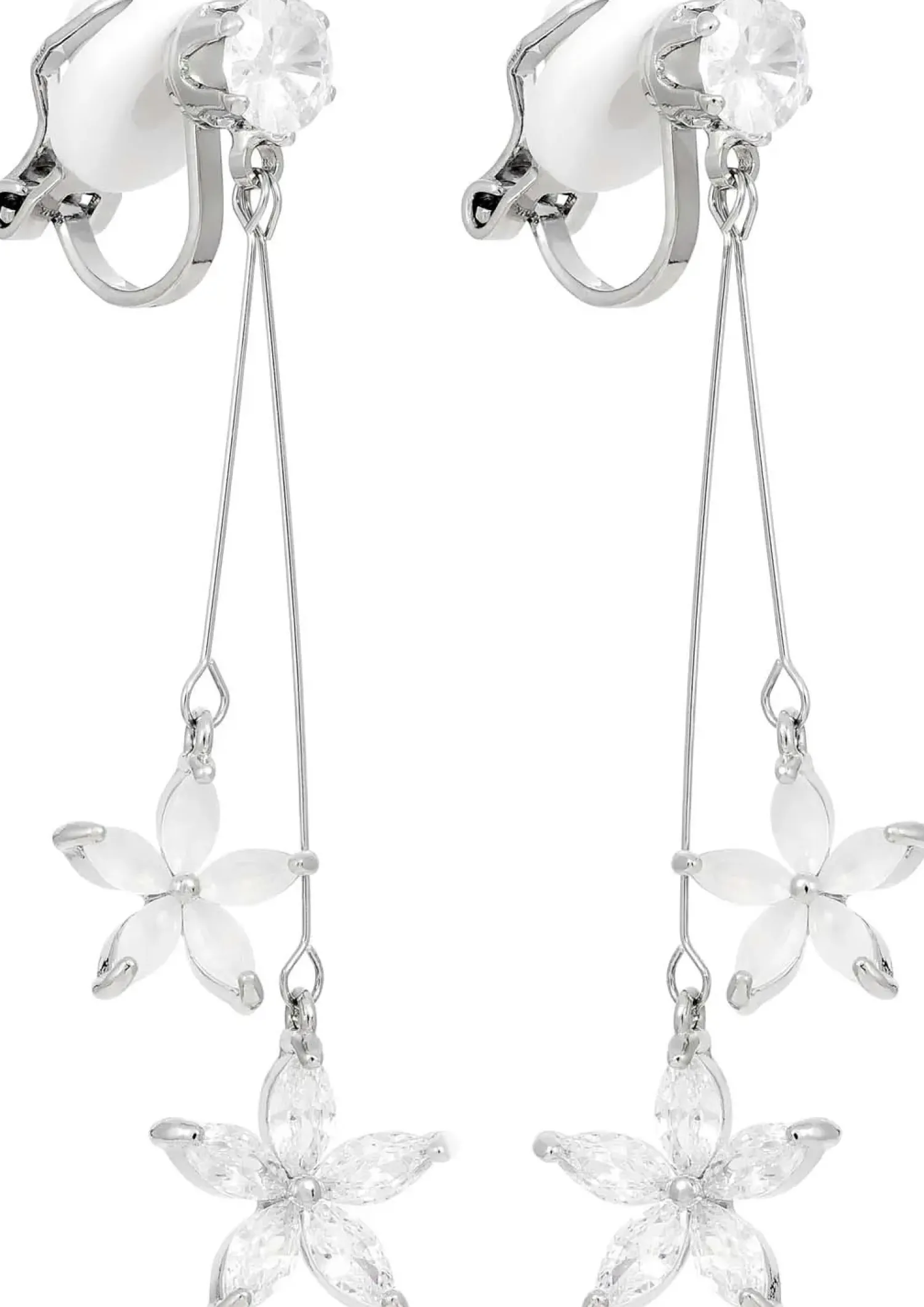 Sale Bijou Brigitte Orecchini a clip - Silver Blossom
