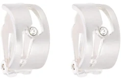 New Bijou Brigitte Orecchini a clip - Silver Creole