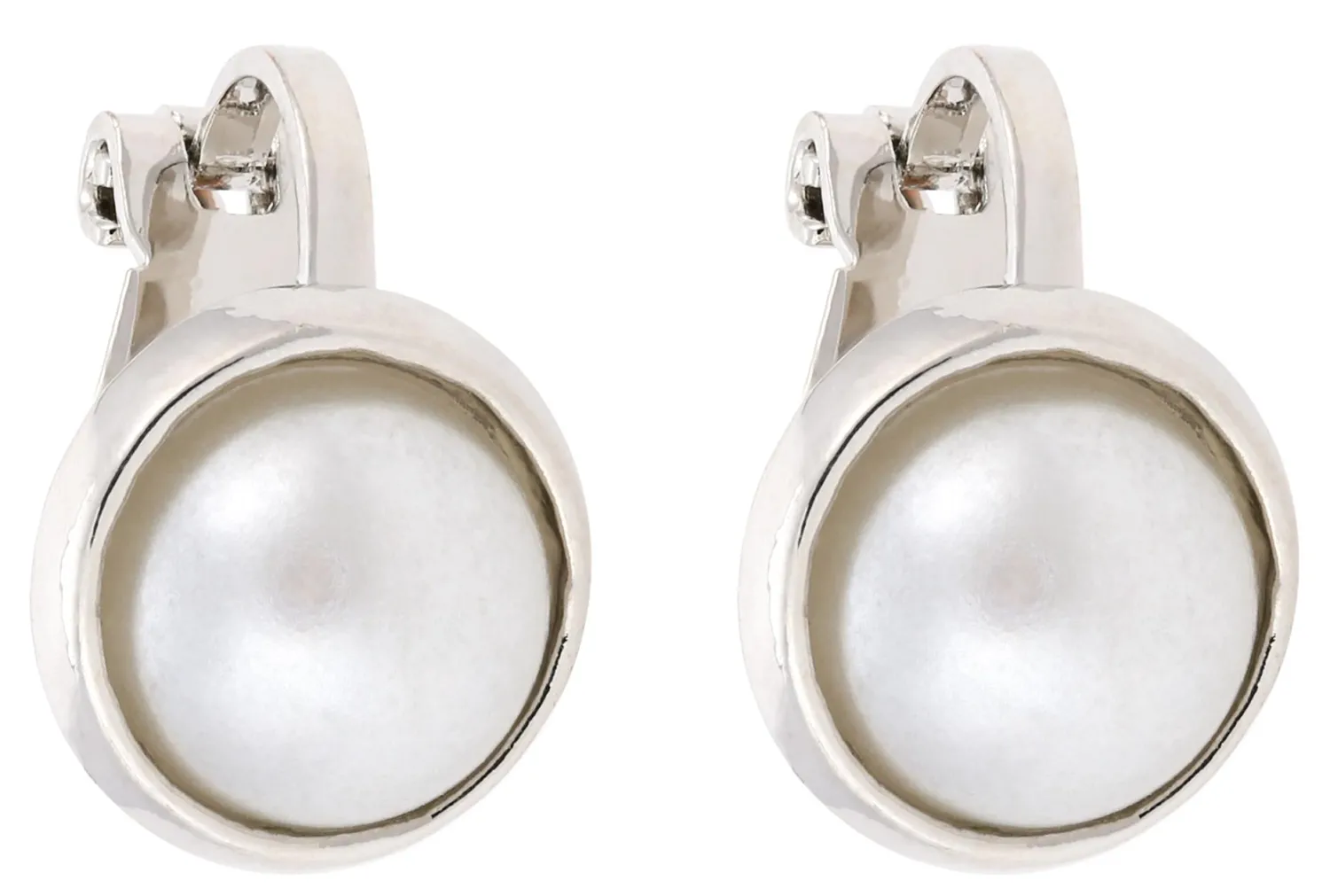 Outlet Bijou Brigitte Orecchini a clip - Silver Pearl