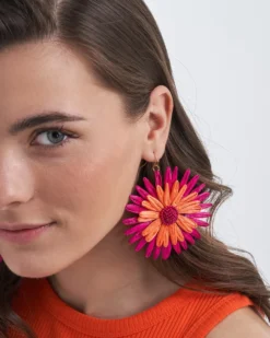 Sale Bijou Brigitte Orecchini a pendente - Fuchsia Bloom