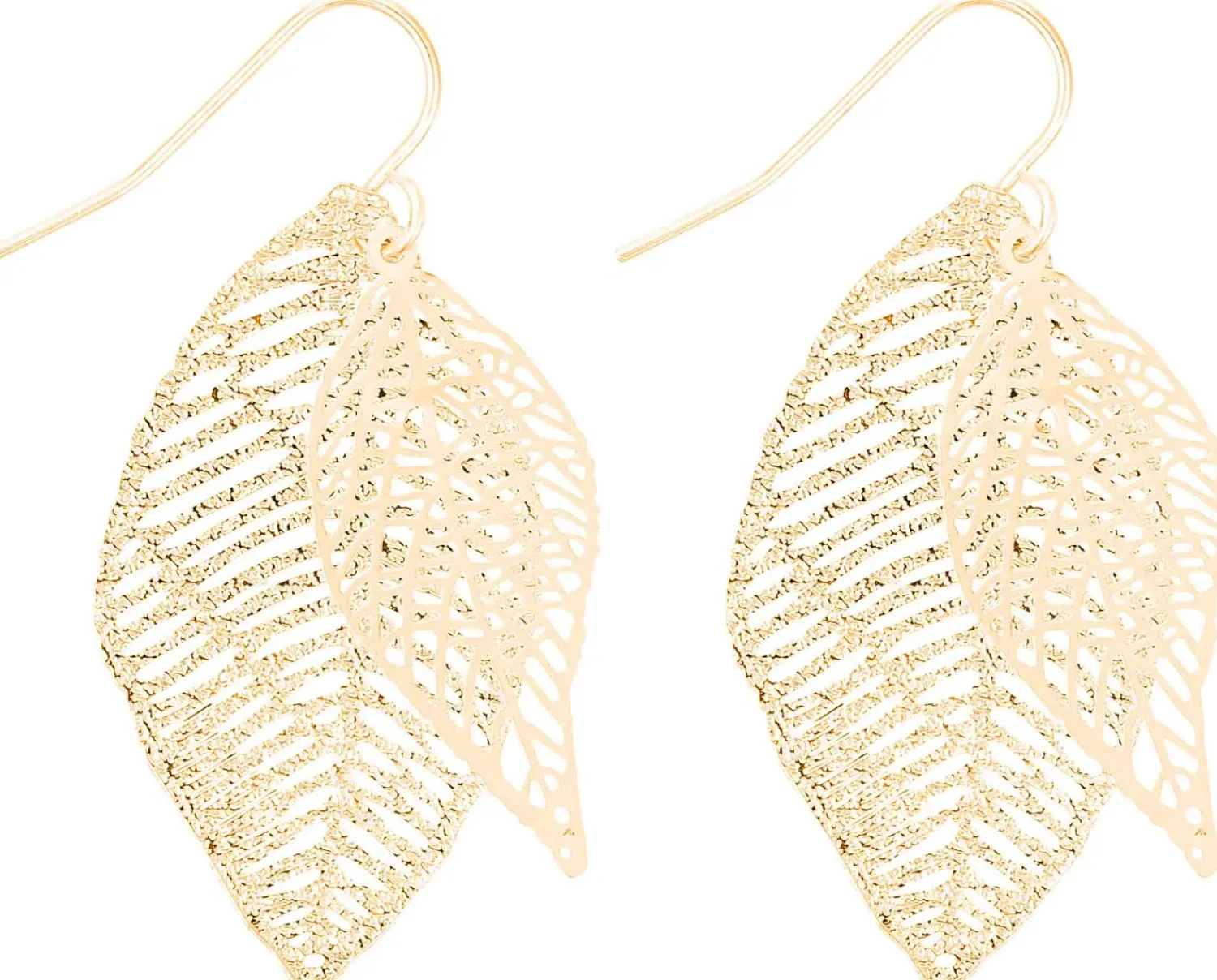 Hot Bijou Brigitte Orecchini a pendente - Golden Leaves