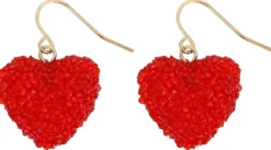 Best Bijou Brigitte Orecchini a pendente - Red Hearts