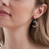 New Bijou Brigitte Orecchini a pendente - Silver Crescent