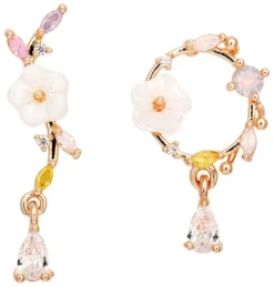 Bijou Brigitte Orecchini a perno - Asymmetrical Flowers
