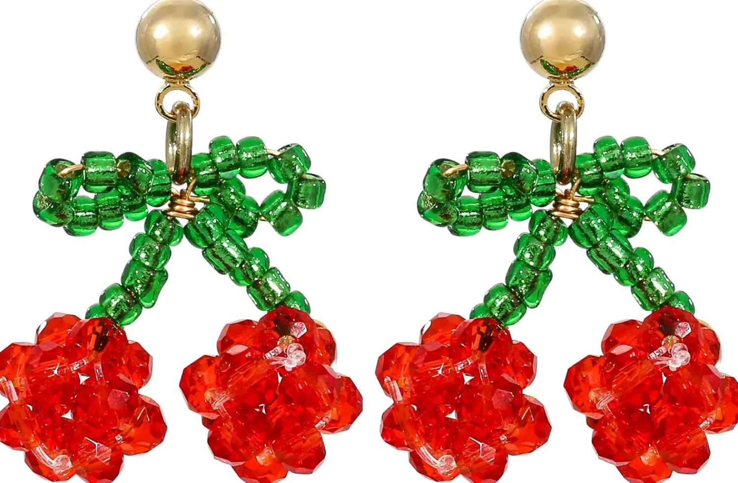 Clearance Bijou Brigitte Orecchini a perno - Beaded Cherry