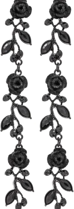 Sale Bijou Brigitte Orecchini a perno - Black Rose