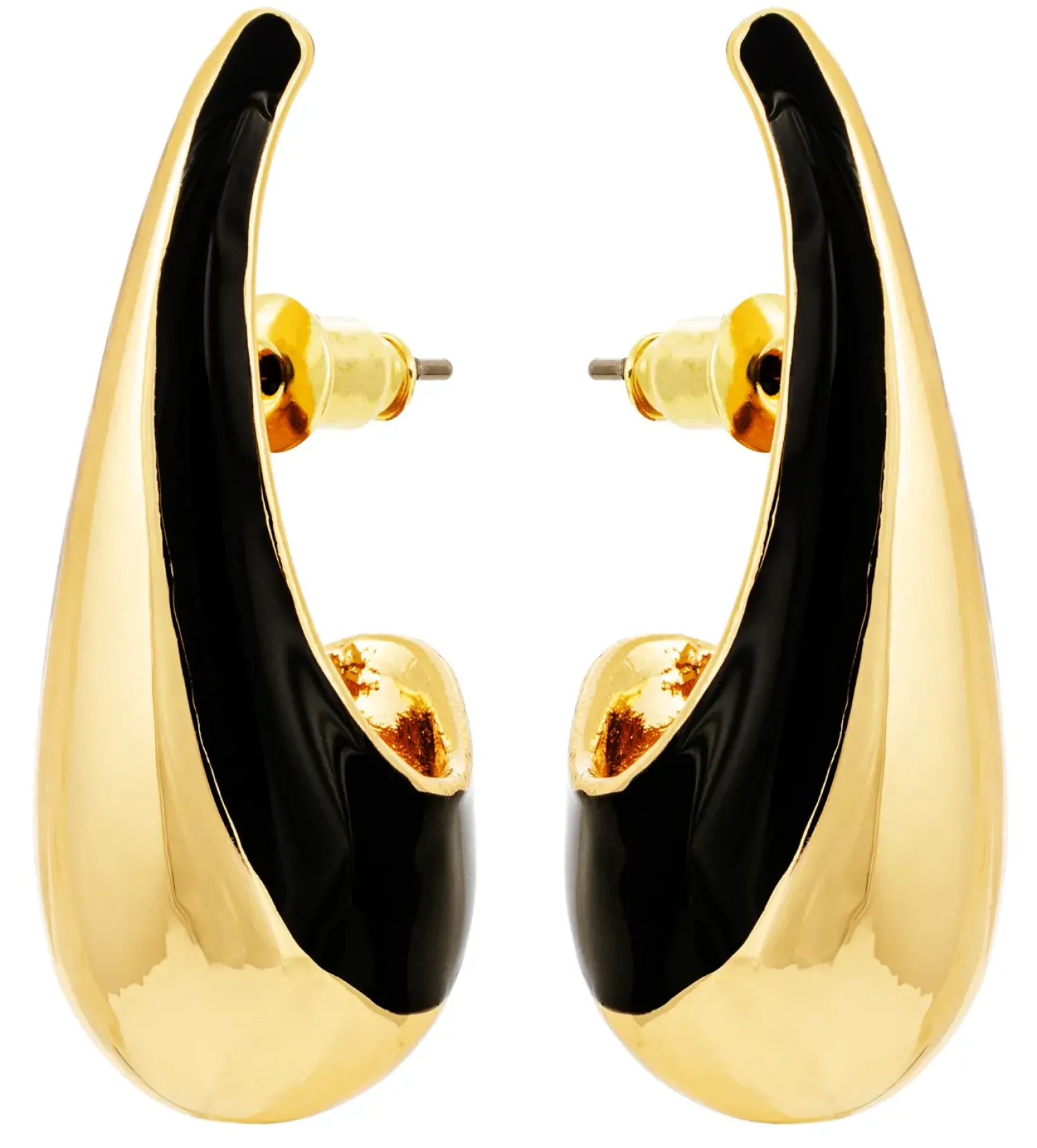Online Bijou Brigitte Orecchini a perno - Black Stripe
