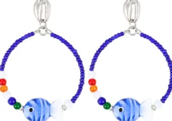 New Bijou Brigitte Orecchini a perno - Blue Bay